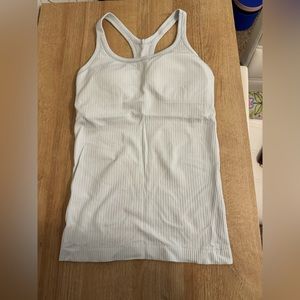Lululemon Ebb to Street Tank Top Light Baby Blue Size 4